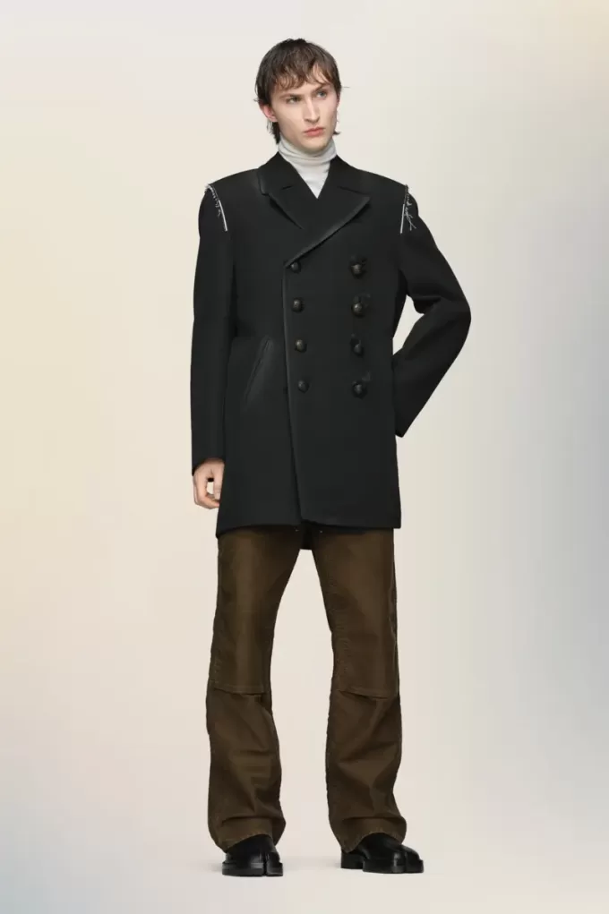 Abrigo de lana reversible