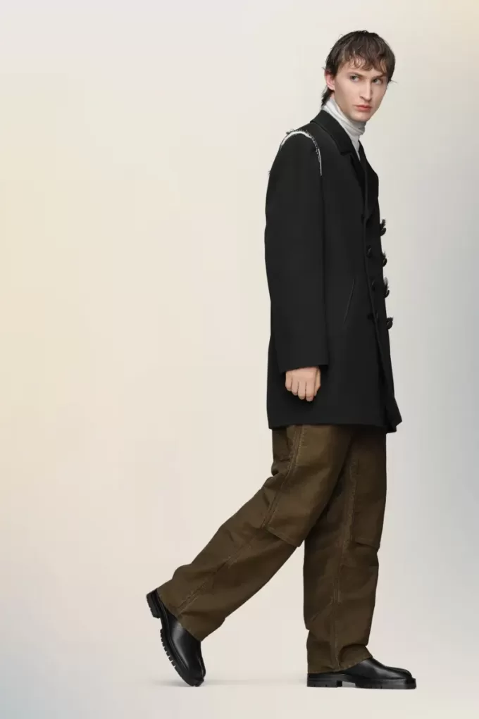 Abrigo de lana reversible