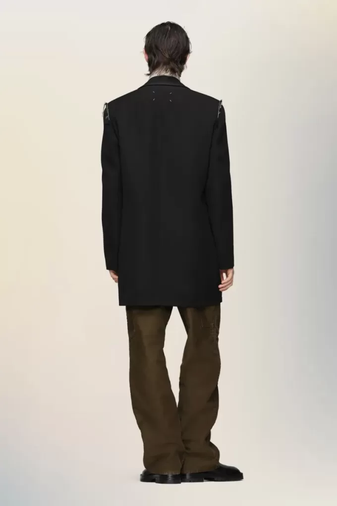 Abrigo de lana reversible