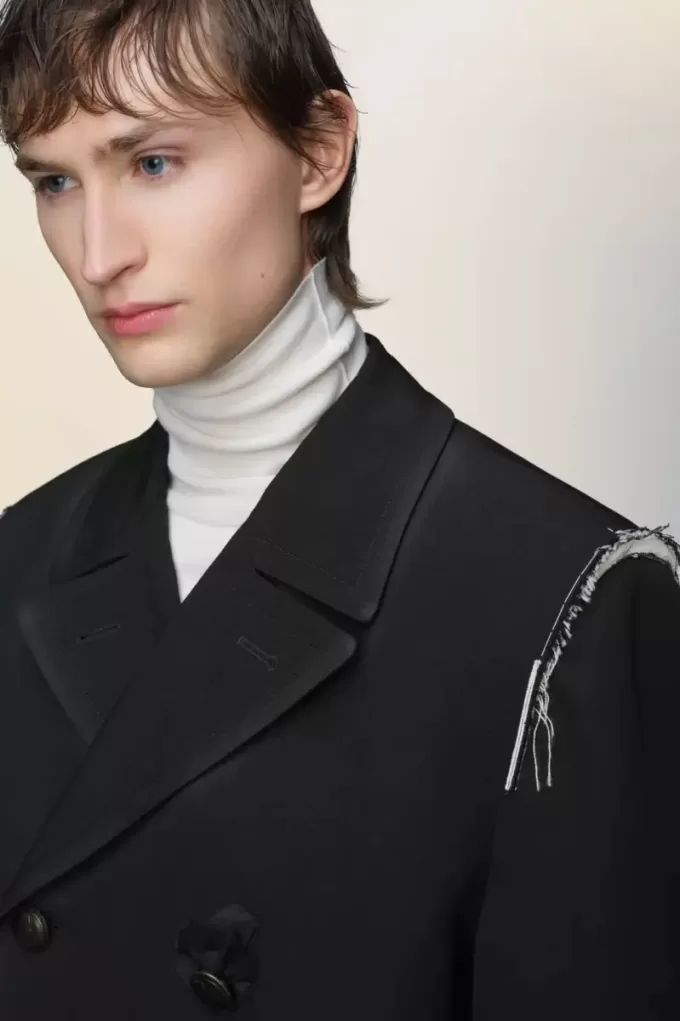 Abrigo de lana reversible