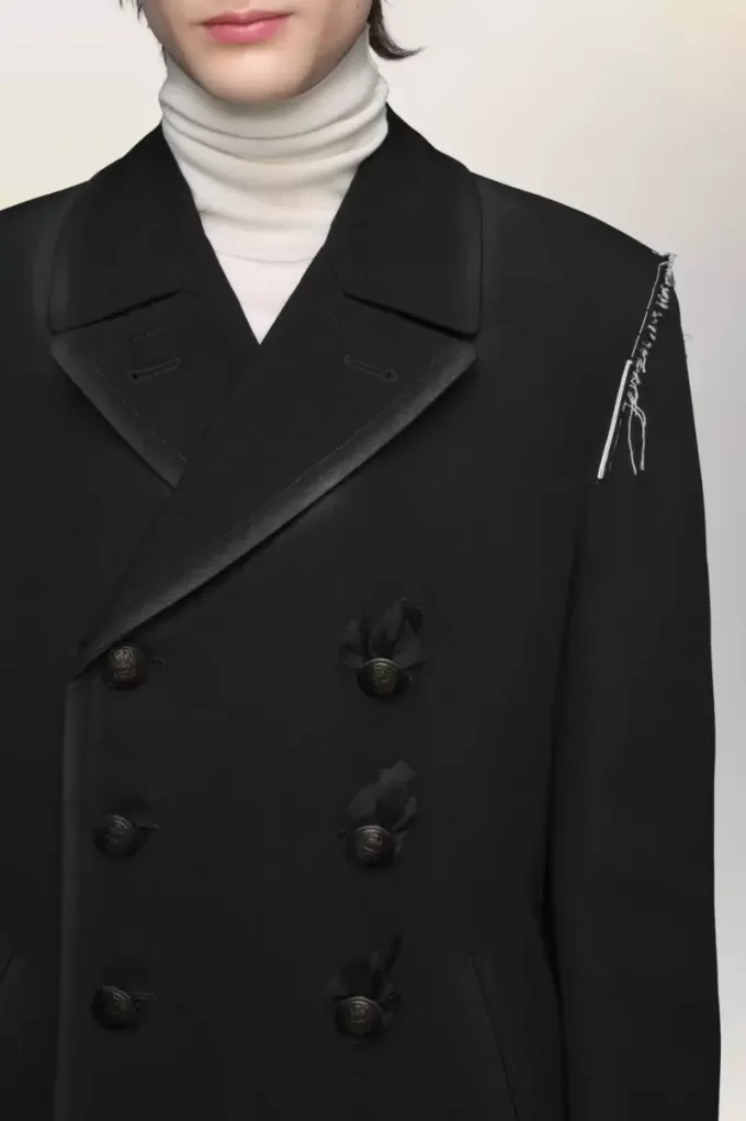 Abrigo de lana reversible