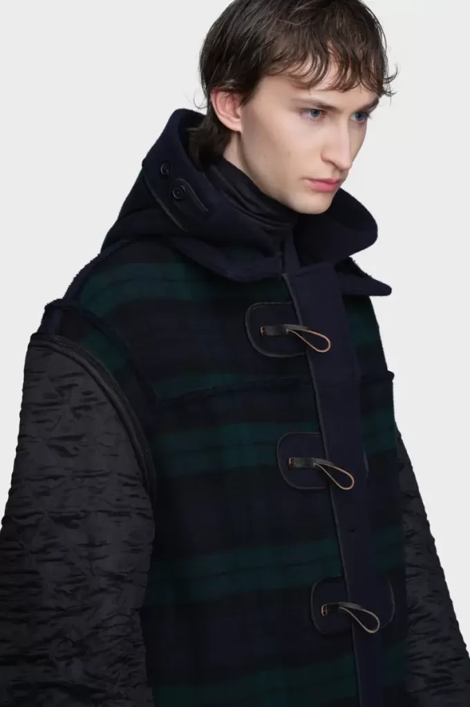 Abrigo de lana reversible