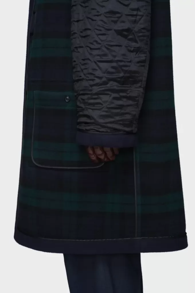 Abrigo de lana reversible