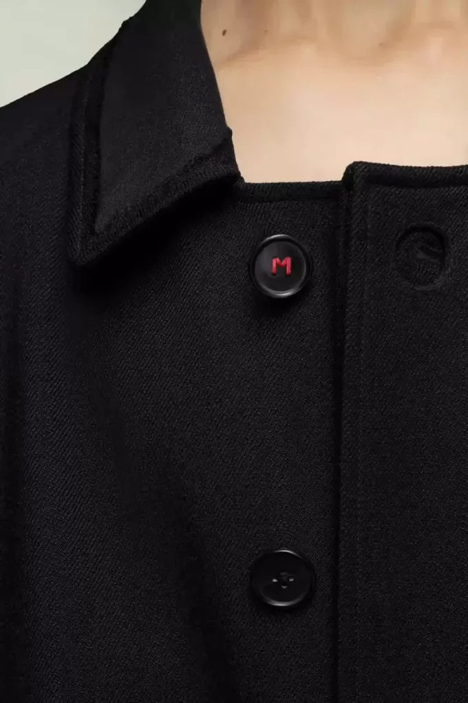 Abrigo de viscosa de lana de Maison Margiela