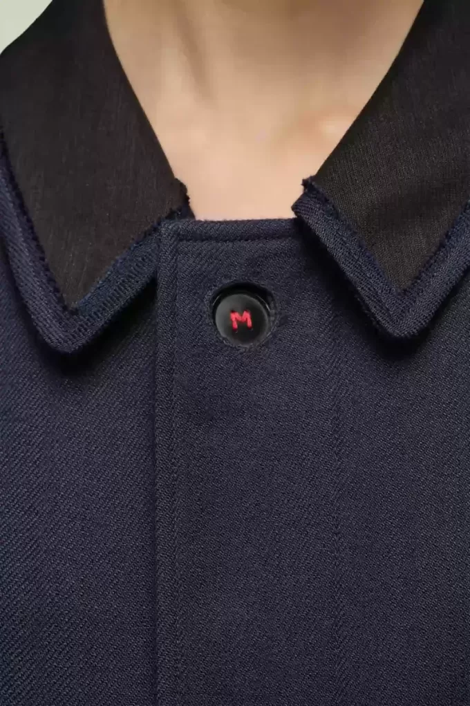 Abrigo de viscosa de lana de Maison Margiela