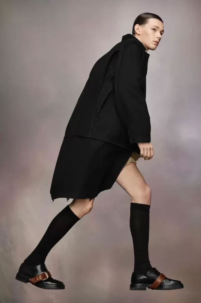 Abrigo doble de algodón pesado