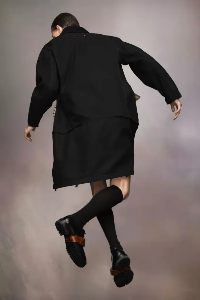 Abrigo doble de algodón pesado