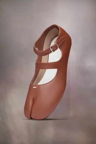 Bailarinas Tabi de piel de becerro