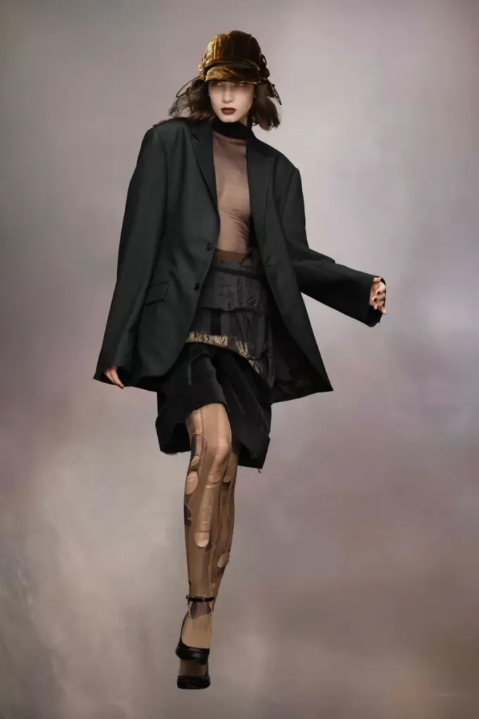 Blazer de lana mohair de Maison Margiela