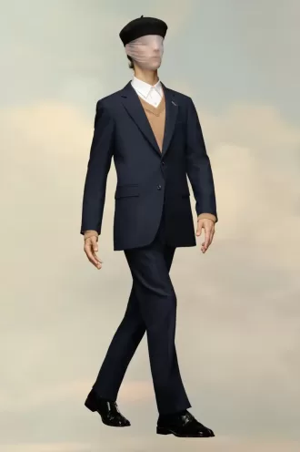 Blazer de sarga de lana de Maison Margiela