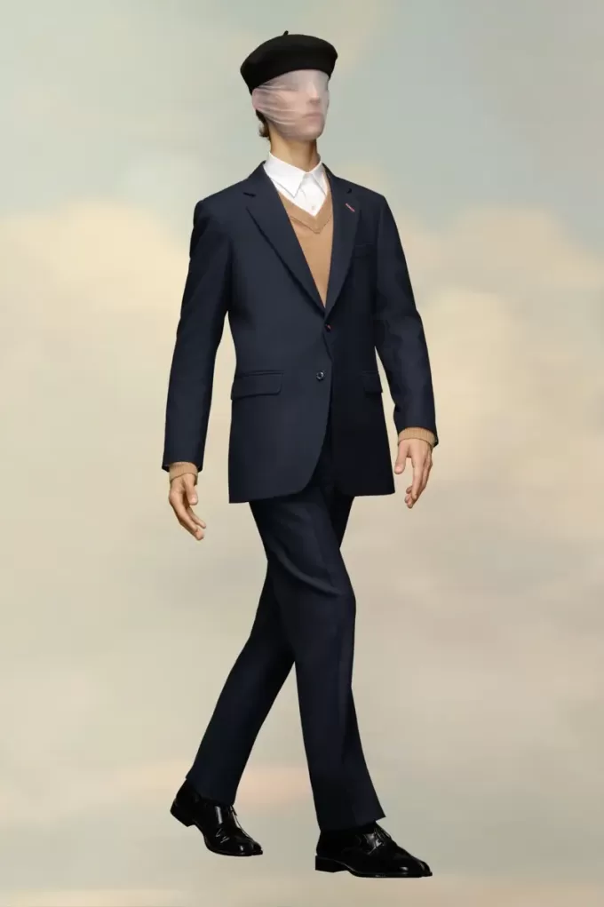 Blazer de sarga de lana de Maison Margiela