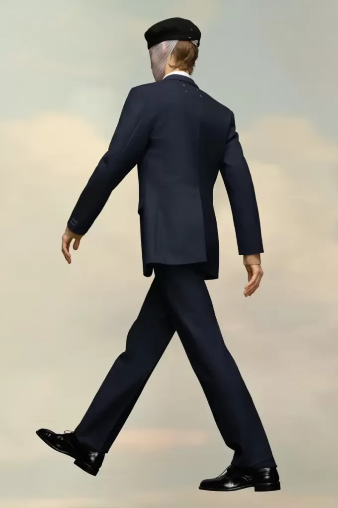 Blazer de sarga de lana de Maison Margiela