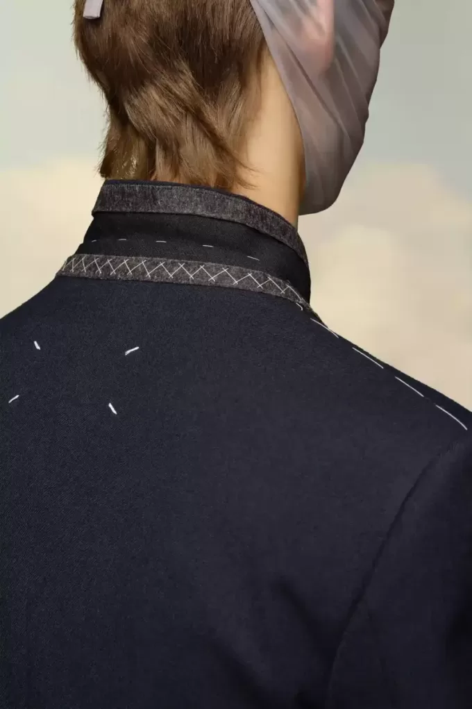 Blazer de sarga de lana de Maison Margiela