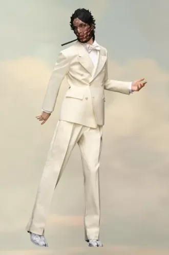 Blazer de seda mohair de Maison Margiela