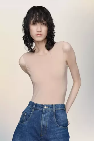 Body técnico sin mangas de jersey