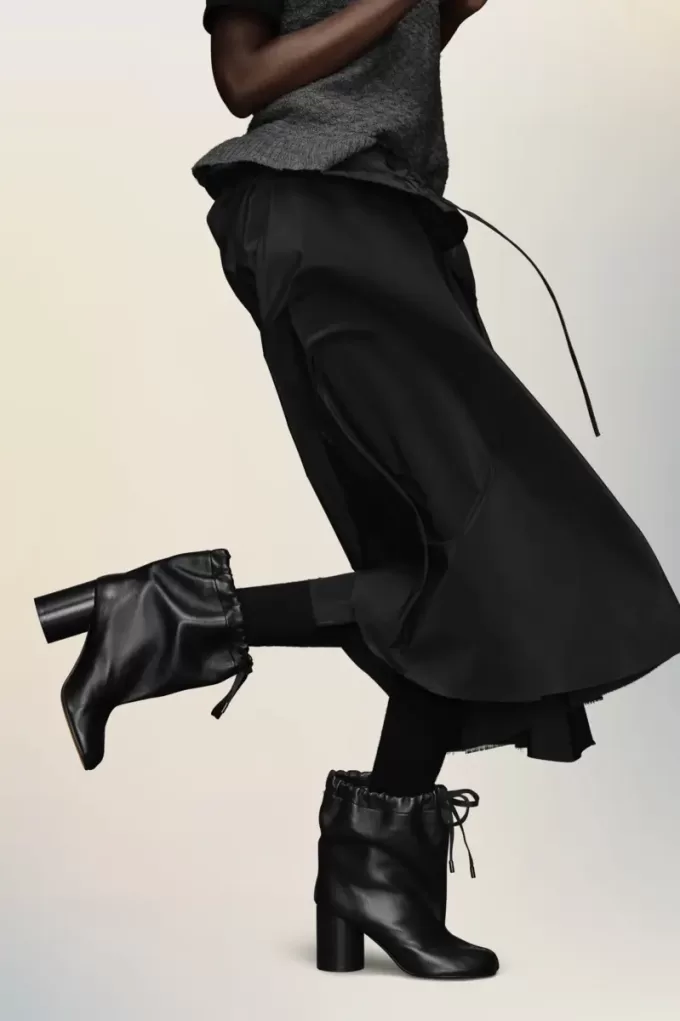 Botines Tabi con cordón