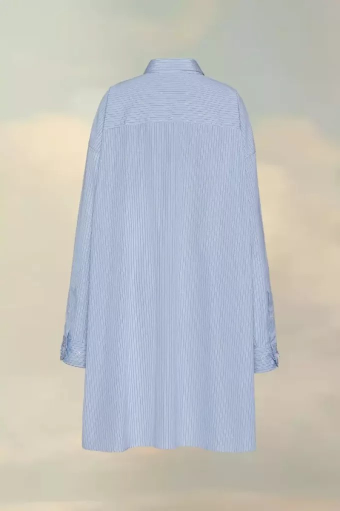 Camisa de popelina de algodón con raya diplomática