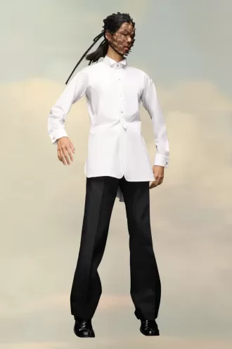 Camisa de popelina de algodón de Maison Margiela