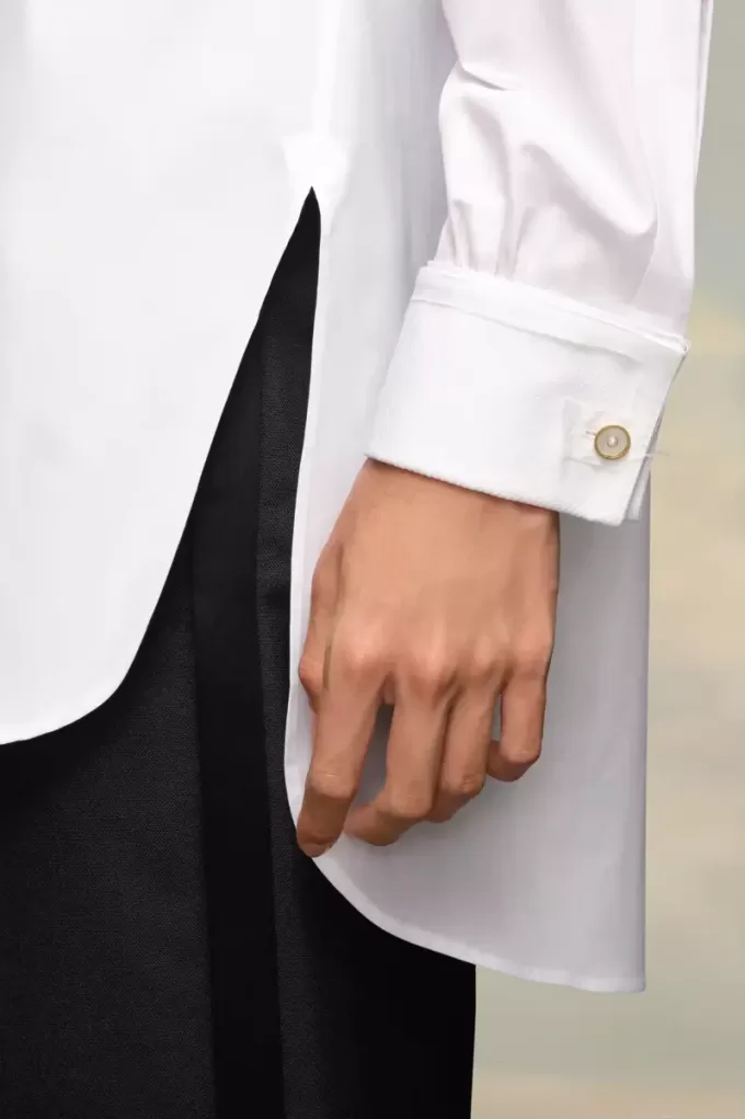 Camisa de popelina de algodón de Maison Margiela