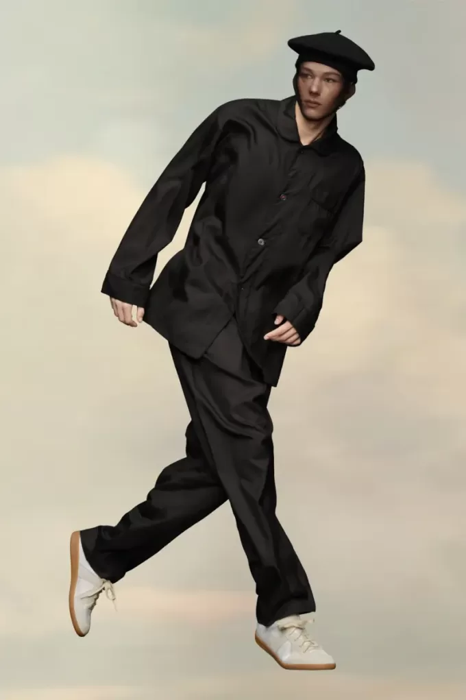 Camisa de popelina de seda de Maison Margiela