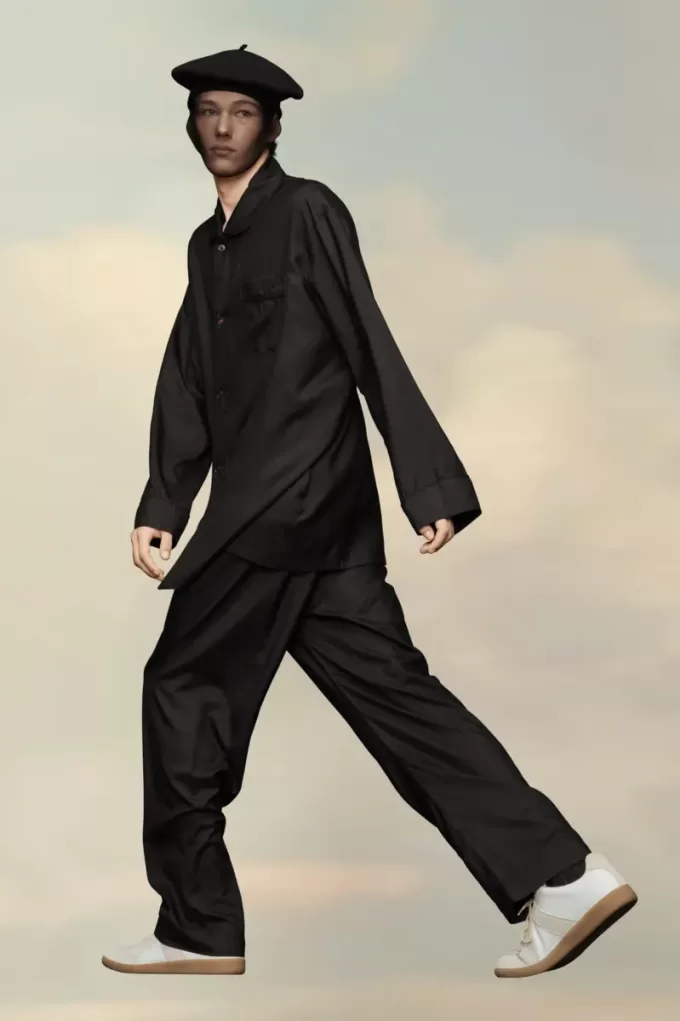 Camisa de popelina de seda de Maison Margiela