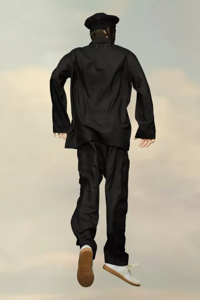 Camisa de popelina de seda de Maison Margiela