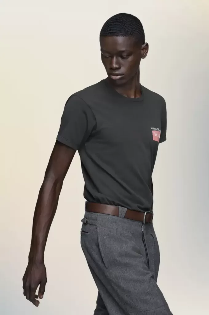 Camiseta con parche del logotipo de Maison Margiela Camiseta con parche del logotipo de Maison Margiela