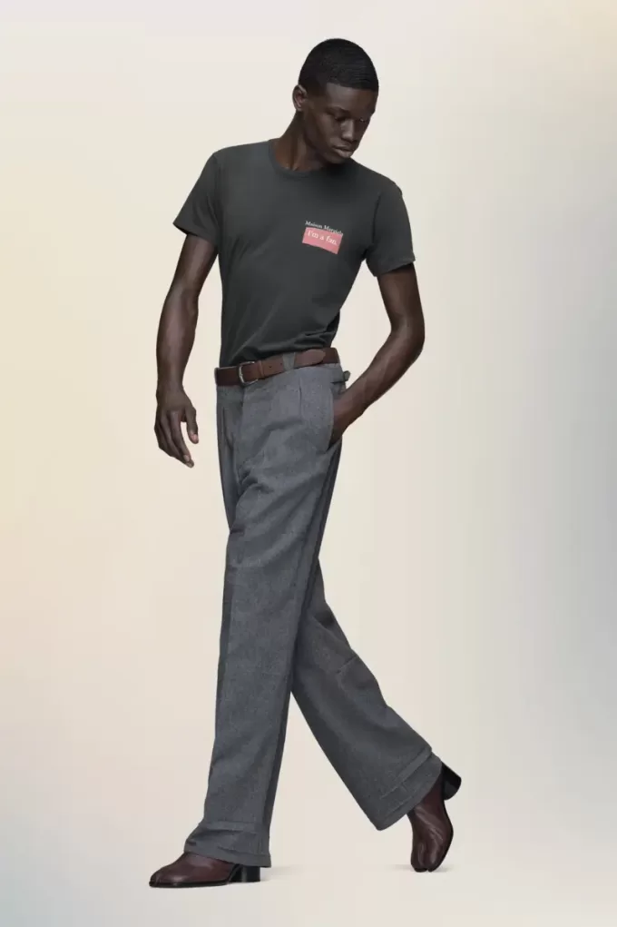 Camiseta con parche del logotipo de Maison Margiela Camiseta con parche del logotipo de Maison Margiela