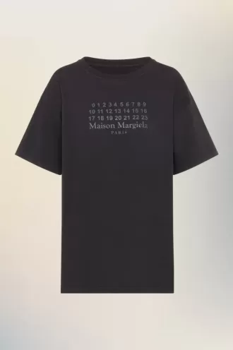 Camiseta de jersey de algodón con números