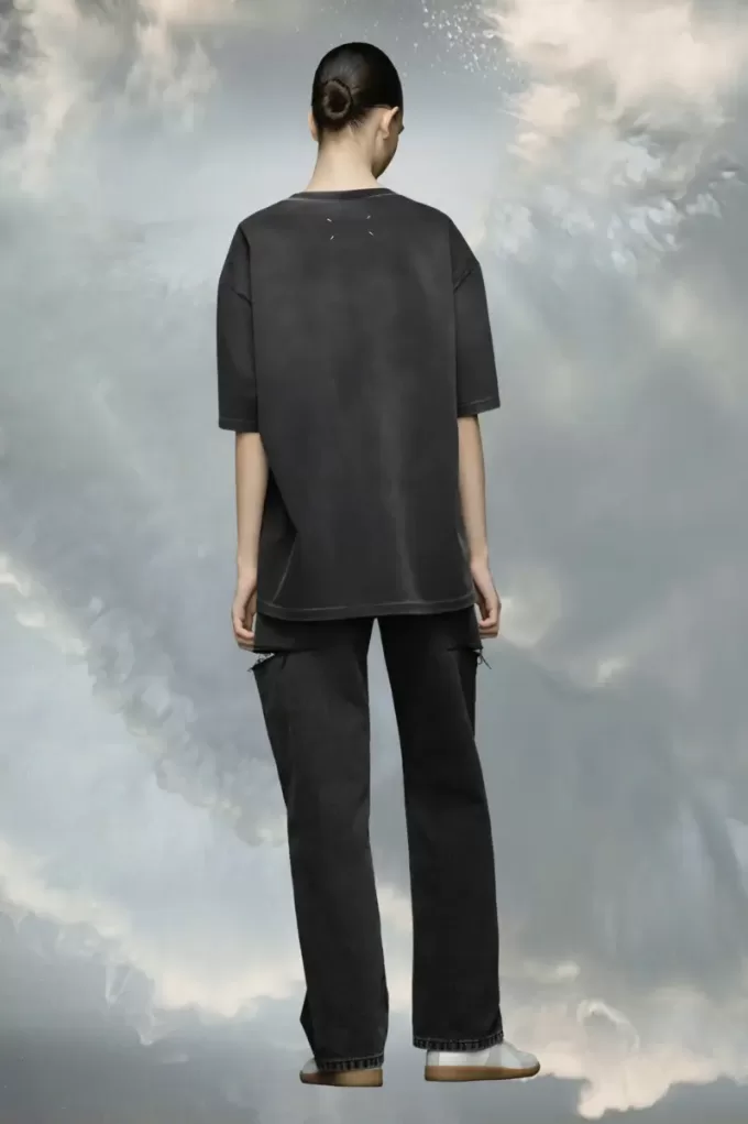 Camiseta de jersey grueso con logotipo