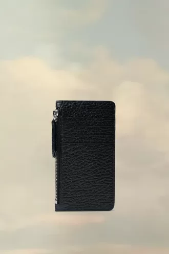 Cartera tarjetero con cuatro puntadas