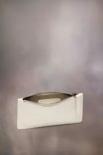 Cartera tarjetero con cuatro puntadas