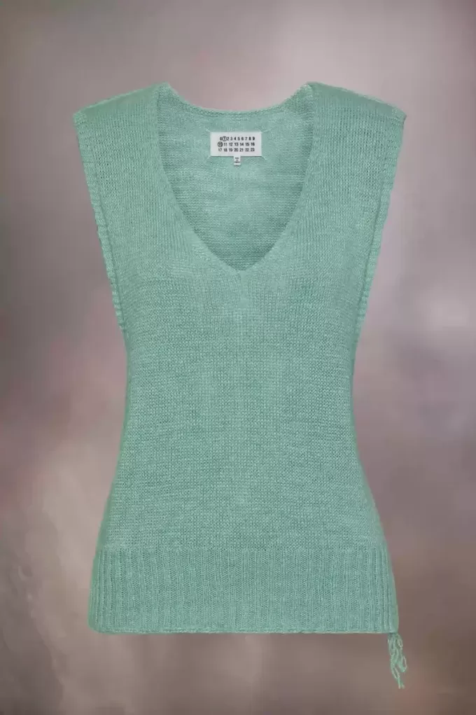 Chaleco de punto de cáñamo para jardinería