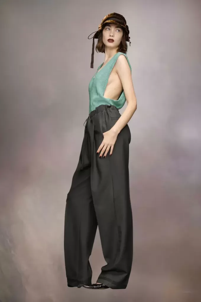 Chaleco de punto de cáñamo para jardinería