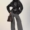 Chaqueta con cinturón de Maison Margiela