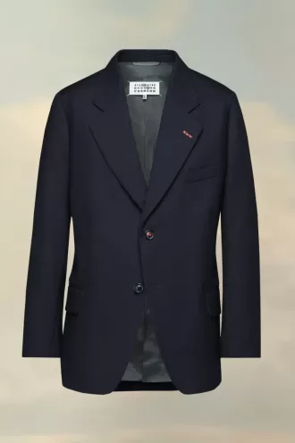 Chaqueta de lana de espiga