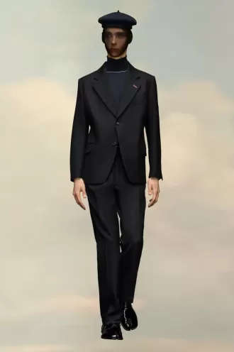 Chaqueta de lana de espiga