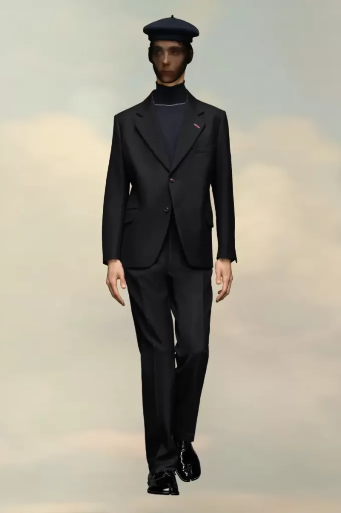 Chaqueta de lana de espiga