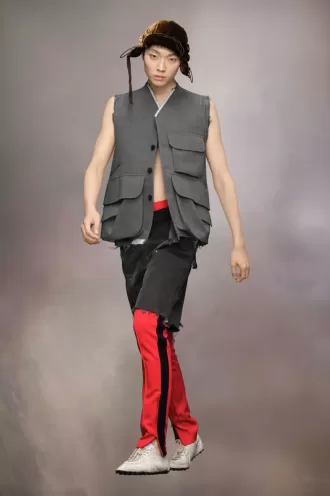 Chaqueta de lana sin mangas