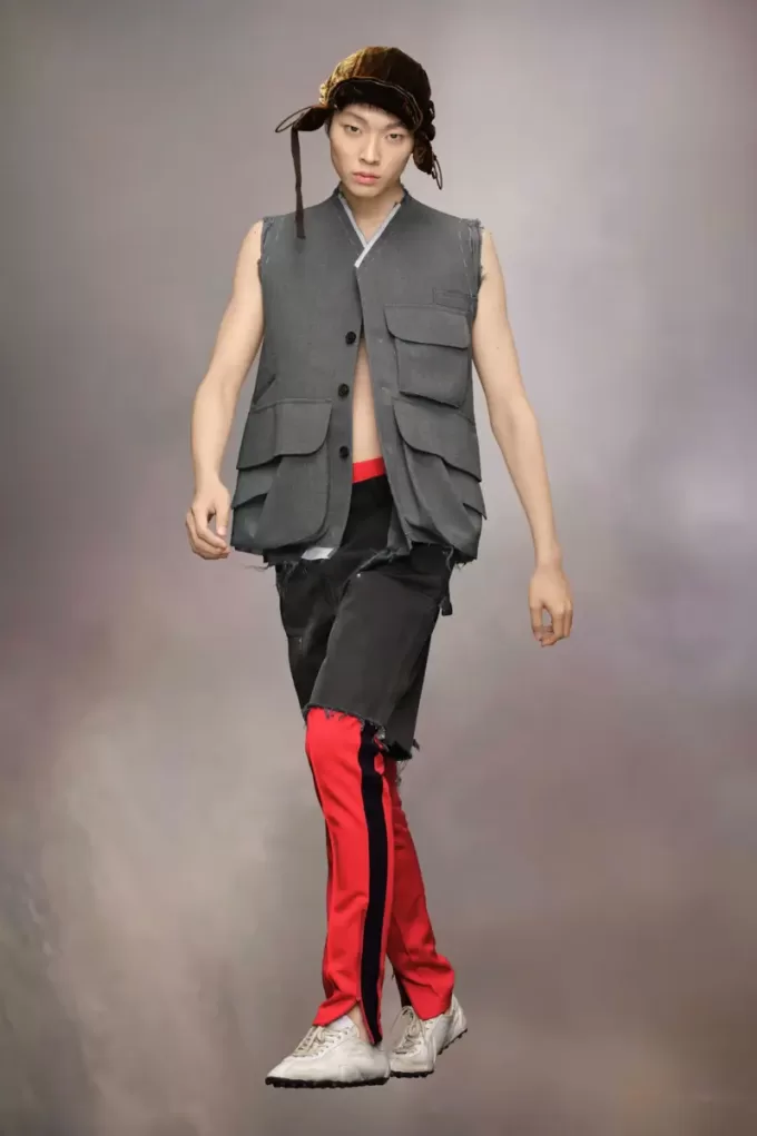 Chaqueta de lana sin mangas