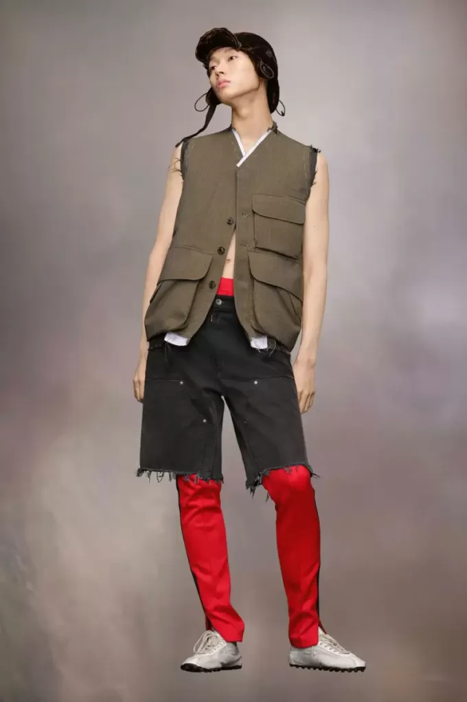 Chaqueta de lana sin mangas