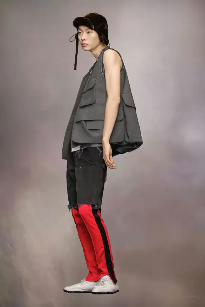 Chaqueta de lana sin mangas