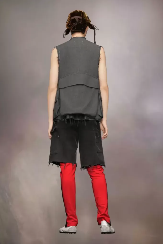 Chaqueta de lana sin mangas