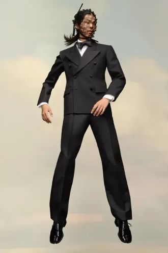 Chaqueta de mohair británica