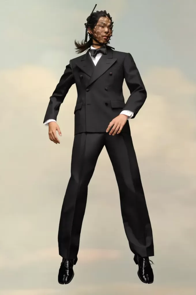 Chaqueta de mohair británica