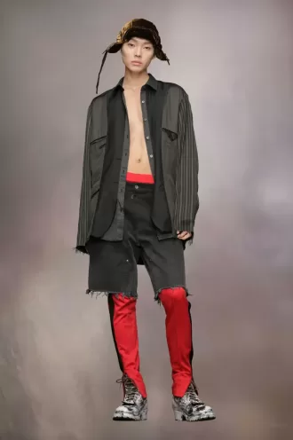 Chaqueta de patchwork al revés