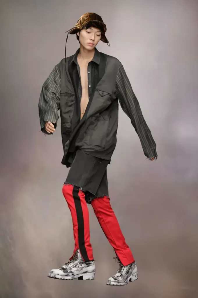 Chaqueta de patchwork al revés