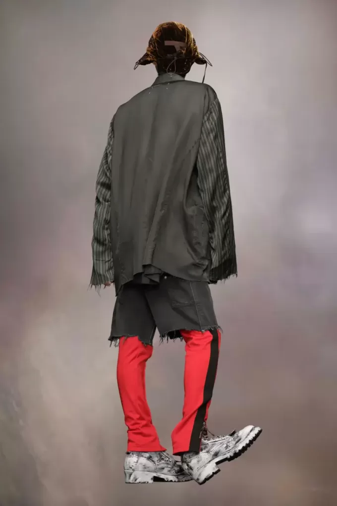 Chaqueta de patchwork al revés