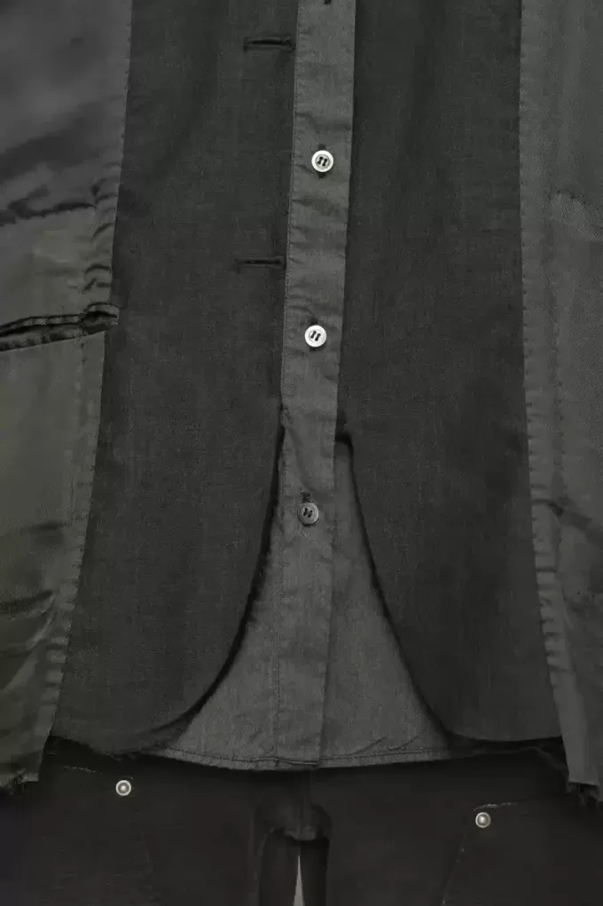 Chaqueta de patchwork al revés