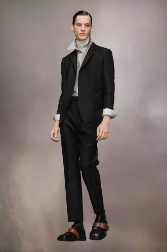 Chaqueta de traje de mohair británica